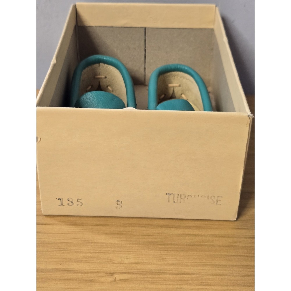 Vintage J.L. Coombs Wigwam Size 3 Toddler Moccasins With Original Box. NEW - Picture 11 of 11